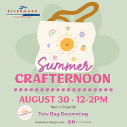 Rivermark Village Shopping Center Announces FREE Summer Crafternoon Event
