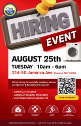 Clean Rite Center Hiring Event