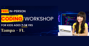 In-Person Free Coding Workshop For Kids at Tampa, FL (7-14 yrs)