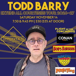 TODD BARRY presented by Commonwealth Comedy Club