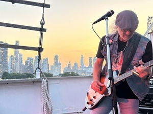 Grammy elected guitarist,  Hall of Famer Michael Charles & Band on The Tall Ship Wind