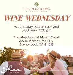 Wine Wednesday at The Meadows by Shea Homes | September 2nd