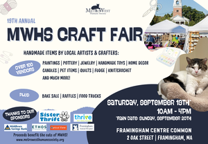 MetroWest Humane Society 19th Annual Craft Fair