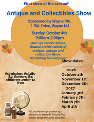 Wayne PAL Antique and Collectibles Show Fundraiser