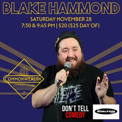 BLAKE HAMMOND presented by Commonwealth Comedy Club
