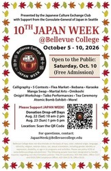 Bellevue College Hosts Japan Week Open to the Public Saturday, Oct 10th
