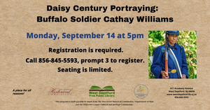 Daisy Century Portraying: Buffalo Soldier Cathay Williams