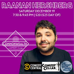 RAANAN HERSHBERG presented by Commonwealth Comedy Club