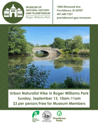Urban Naturalist Hike in Roger Williams Park