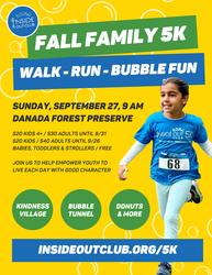 Inside Out Club Fall Family 5k: Walk, Run, Bubble Fun