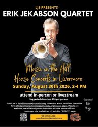 House Concert in Livermore -- The Erik Jekabson Quartet