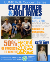 Clay Parker And Jodi James Fundraising Concert to Benefit Front Yard Bikes