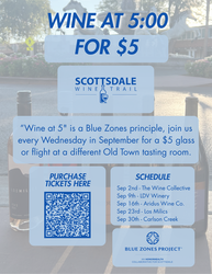 Wine at 5 for $5 with the Scottsdale Wine Trail