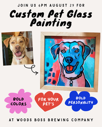 Custom Pet Glass Painting