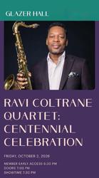 Glazer Hall Presents Ravi Coltrane Quartet
