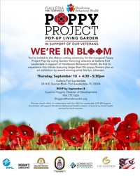The Poppy Project Pop-Up Living Garden Ribbon Cutting at Galleria Fort Lauderdale