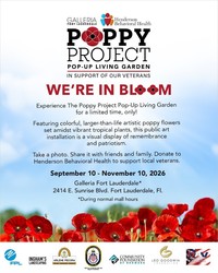 The Poppy Project Pop-Up Living Garden at Galleria Fort Lauderdale