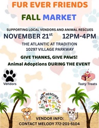 Fur Ever Friends Market - Give Thanks, Give Paws - Adoption Event