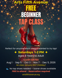 1st saturday free tap class at Arts Fifth Avenue