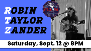 Robin Taylor Zander LIVE at Caledonia Brewing on Saturday, Sept. 12 at 8 p.m.