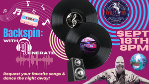 Backspin w/DJenerate All-Request Dance Party at Caledonia Brewing on Friday, Sept. 18 at 8 p.m.