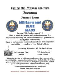 Blue Mass Celebration Ss Peter and Paul Catholic Church, Alton