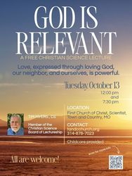 “God is Relevant” Lecture