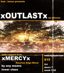 9/4: xOutlastx EP Release with xMercyx, By Any Means, & Lowerclass