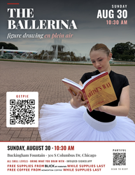 Figure Drawing (Ballerina); Buckingham Fountain