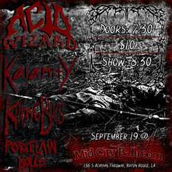 9/19: Acid Wizard, Kalamity, Killing Bugs, Porcelain Dolls