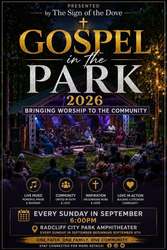 Gospel In the Park 2026, Every Sunday in September 6PM - 8PM