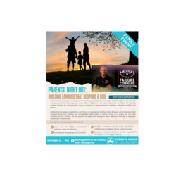 PARENTS' NIGHT OUT: BUILDING FAMILIES THAT RESPOND & RISE
