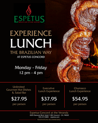 Brazilian Steakhouse Lunch at Espetus Concord
