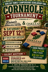 Oakleaf Campground Cornhole Scholarship Tournament
