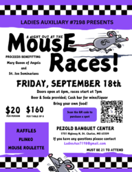 Knights of Columbus Ladies Auxiliary Mouse Races