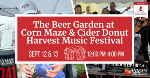 The Beer Garden at the Corn Maze & Cider Donut Harvest Music Festival