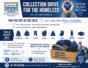 The Eureka UPS Store & Print Center Collection Drive