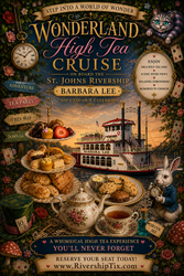 Alice in Wonderland Themed High Tea Dining Cruise in Sanford, Florida on Lake Monroe