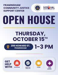 Framingham Community Justice Support Center Open House
