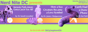 Nerd Nite DC: Pokémon Paleontology, Romantic Sea Creatures, and Peen Worms