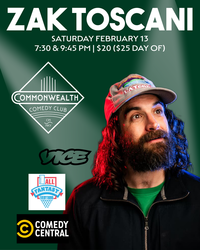 ZAK TOSCANI presented by Commonwealth Comedy Club
