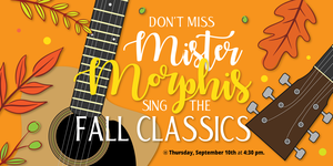 Join us for an afternoon of Autumn Songs & Stories with Mr. Morphis at Hefner Mansions!