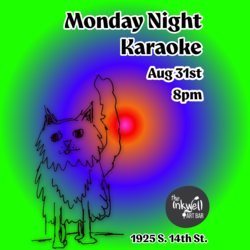 Monday Night Karaoke w/ DJ REVERB at The Inkwell - Free Entry