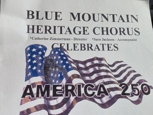 Blue Mountain Heritage Chorus Celebrates America 250