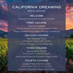 California Dreaming Wine Dinner