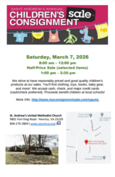 St. Andrew's Fall 2026 Children's Consignment Sale