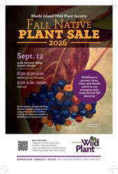 RI Wild Plant Society - Fall Native Plant Sale. 9/12, Cranston