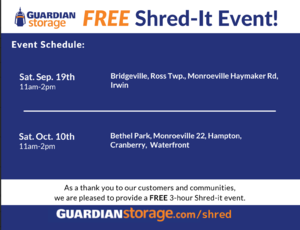 Guardian Storage 2026 Shred-It Event