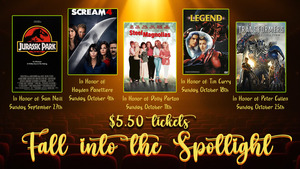 Fall Into Spotlight--$ 5.50 Sunday Film Series at Aurora Cineplex