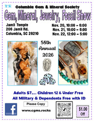 58th Annual Gem, Mineral, & Jewelry Show